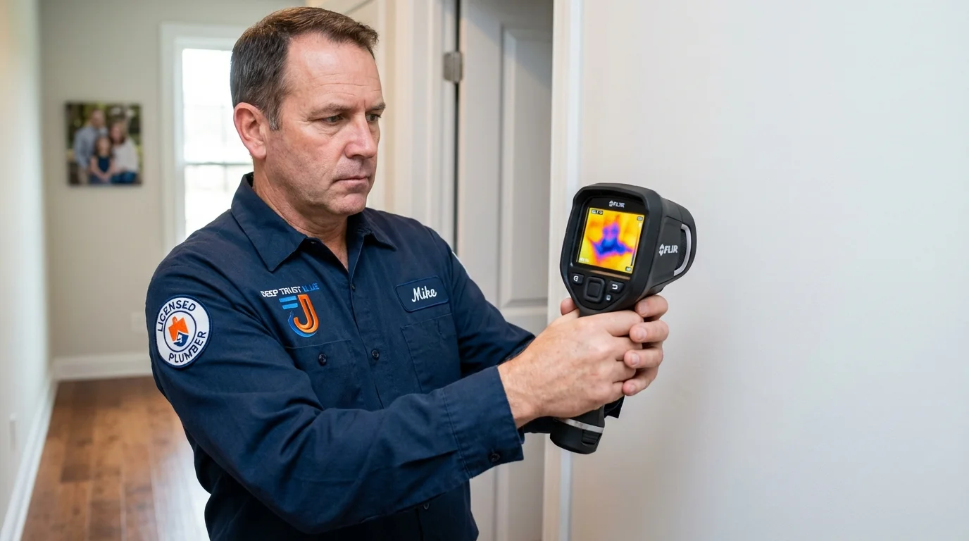 Thermal imaging leak detection by Johns Plumbing LLC in Collegedale